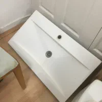 سنگ روشویی بزرگ و سیفون( فلش تانک)