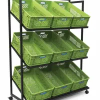 استند میوه 3 طبقه جعبه پلاستیک|فروشگاه و مغازه|گرگان, |دیوار