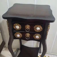 میز تلفن چوبی