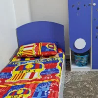 تخت و کمد نوجوان ام دی اف|تخت و صندلی بچه|خان ببین, |دیوار