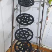 استند قابلمه وسرویس چینی 6نفره  نو برای جهیزیه