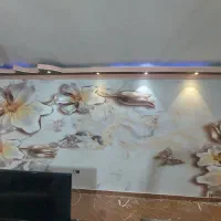 نصب انواع کاغذ دیواری و پوسترهای سه بعدی