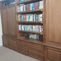 کمد و کتابخونه با چوب گردو محکم