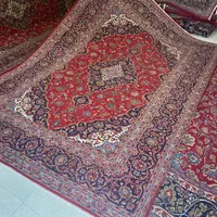 جفت ۹ متری کاشون قرمز رنگ پرزدار سالم|فرش|همدان, |دیوار