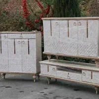 میز تلویزیون مدل خطیی لوزی