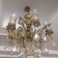 لوستر ۶ شاخه و ۴ شاخه برنزی