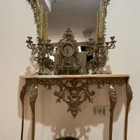 فروش اینه،شمعدان،ساعت،سطل برنز