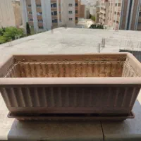 دو عدد گلدان با زیر گلدانی اش|گل و گیاه طبیعی|اصفهان, شیخ اشراق|دیوار