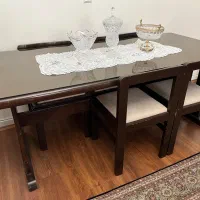 میز ناهارخوری ۶ نفره چوبی به همراه صندلی|میز و صندلی غذاخوری|تهران, شهرک چیتگر|دیوار