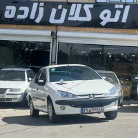 اتو کلانزاده پژو ۲۰۶ sd v1 سفید مدل ۸۹