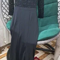 لباس مجلسی تور دانتل دنباله دار