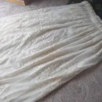 پرده حریر  خامه دوزی شده