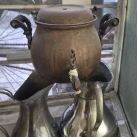 کتری مسی و دوعدد پارچ برنج و مسی