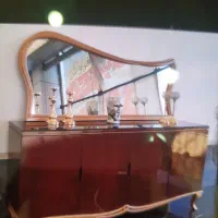 کنسول وآینه کلاسیک تمیز و شیک|بوفه، ویترین، کنسول|رشت, کاکتوس|دیوار