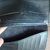 کیف پول نو چرم طبیعی دستدوز