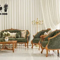 مبلمان کلاسیک سلطنتی زمرد لگنی تضمینی و شرایط چکی|مبلمان خانگی و میز عسلی|ورامین, خیر آباد|دیوار