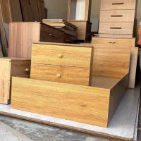 تخت یک نفره به همراه پاتختی دو کشو