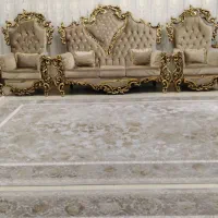 مبلمان سلطنتی 7نفره شیک تمام چوب ومیز|مبلمان خانگی و میز عسلی|قم, هفت تیر|دیوار