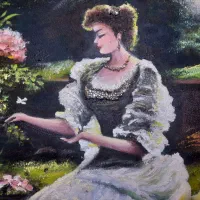 تابلو رنگ روغن طرح تابلو فرش نگین کاری شده|تابلو، نقاشی، عکس|تبریز, |دیوار