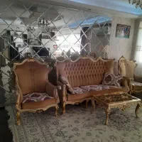 فروش مبل با چوب گردو و پارچه ترک|مبلمان خانگی و میز عسلی|تهران, پرستار|دیوار