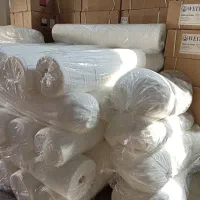 پارچه حوله ای پرز بلند سفید دورو حوله