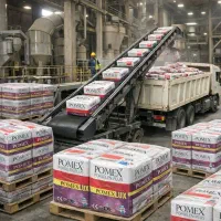چسب پودری پرسلان پلاس 1150 فول الیاف پومکس pomex