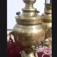 دوعدد سماور زغالی روس قدمتی|کلکسیون اشیاء عتیقه|خمینی‌شهر, |دیوار