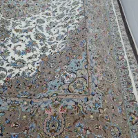 فرش دستبافت کاشان زیبا وکرک وگل ابریشم|فرش|کاشان, درب اصفهان|دیوار