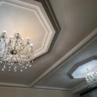 لوستر کریستال دوعدد|لوستر و چراغ آویز|تبریز, |دیوار