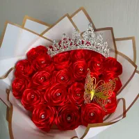 گل رز ربانی|گل مصنوعی|شهرکرد, |دیوار