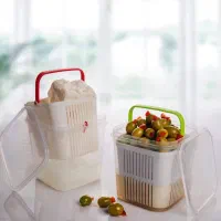 ظرف آبکش mania برای پنیرها/ ترشیجات/زیتون