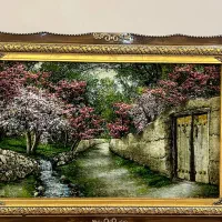 تابلو فرش چله ابریشم