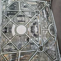 روسری ساتن دور دوزی شده قیمت ۱۵۰