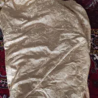 پرده آماده رنگ طلایی