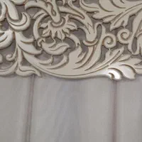 پرده حریر آستردوزی همراه باکتیبه،، انداره ۲ در ۲۴۰|پرده، رانر، رومیزی|رشت, معلم|دیوار