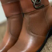 نیم بوت چرم عسلی|کیف، کفش، کمربند|فسا, |دیوار