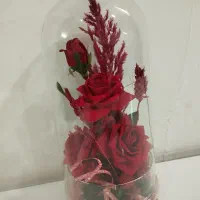 باکس شیشه‌ای گل|گل مصنوعی|قم, سربخش|دیوار