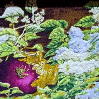 تابلو فرش دستباف گل ابریشم|تابلو فرش|تهران, شهران شمالی|دیوار