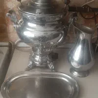 سماور گازی همراه پارچ و سینی|سماور، چایساز، قهوهساز|قرچک, شهرک طلائیه|دیوار