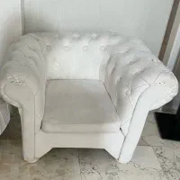 مبل کودک مدل مینی چستر رنگ سفید
