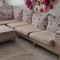 مبل ال تمیز با پاف در حد نو و راحت|مبلمان خانگی و میز عسلی|تهران, مدائن|دیوار