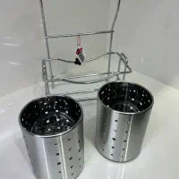 جای قاشقی آویز دوقلو استیل|آبچکان و نظمدهنده ظروف|تبریز, |دیوار