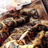 فرش های تمام ابریشم ربات بافت