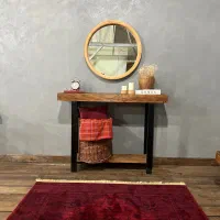 میزکنسول و آینه چوب|بوفه، ویترین، کنسول|لنگرود, |دیوار
