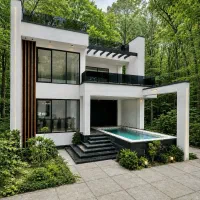 عمارت-500-متری-مدرن-پلاک-جنگل