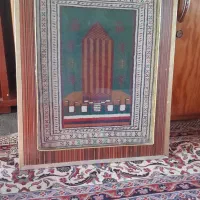 یک جفت تابلوگنبدقابوس دست بافت