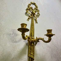 دیوارکوب برنز ایتالیایی/شمعدون دیوارکوب|کلکسیون اشیاء عتیقه|تهران, خواجه نظام الملک|دیوار