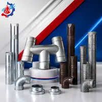 لوله بخاری و زانو گالوانیزه و رنگی، دودکشH و تبدیل