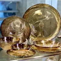 سرویس 33پارچه سولو ارغوانی و پلاتینیوم جذاب