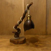 آباژور  دست‌ساز چوبی